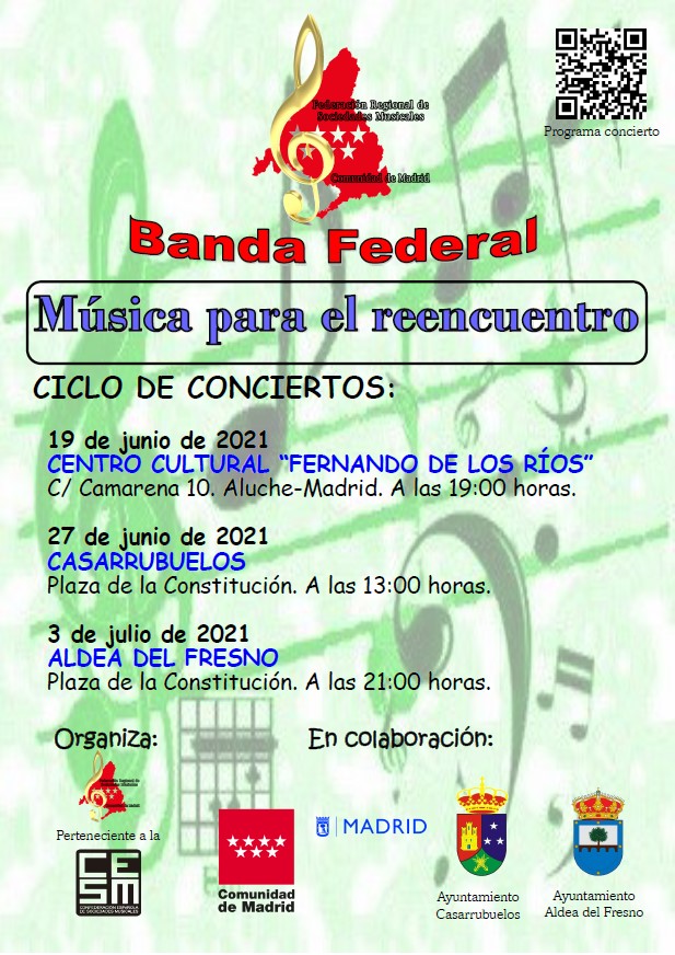 3/7/2021 Concierto de la Banda Federal de Música en Aldea del Fresno